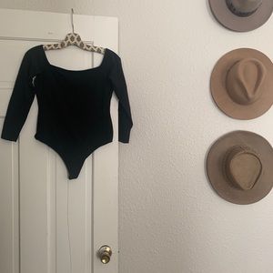 American Apparel 3/4 Sleeve Boatneck Bodysuit